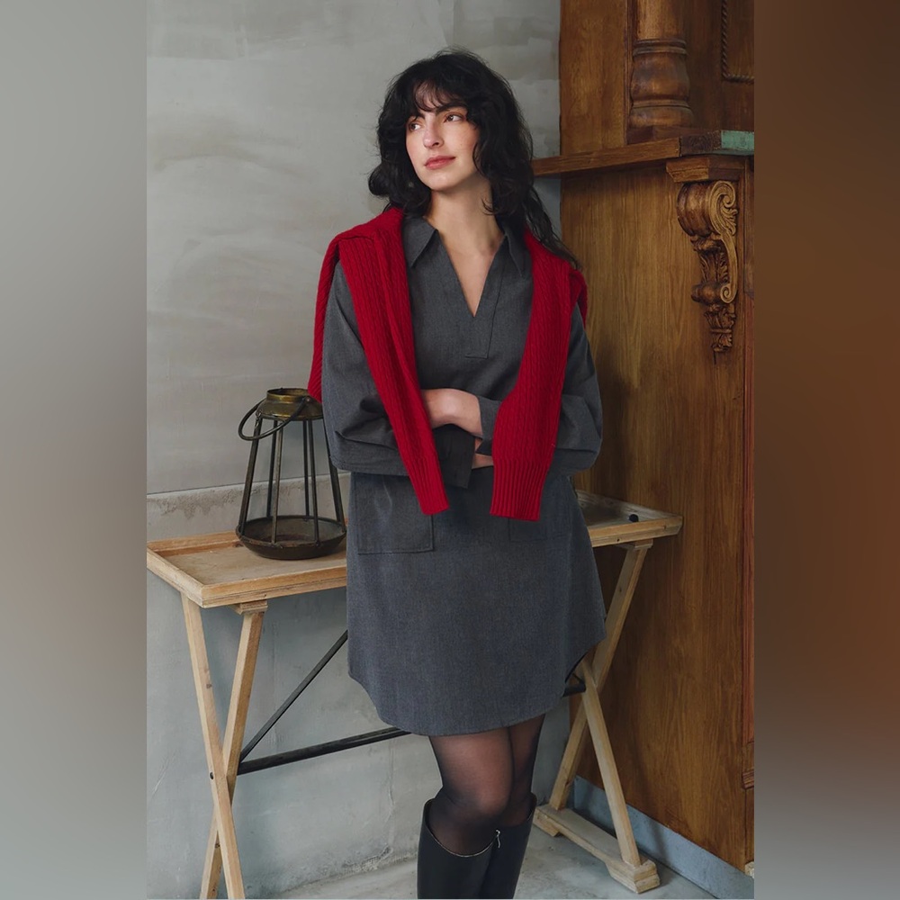 Petite Studio Wool Blend Dress - Picture 2 of 6